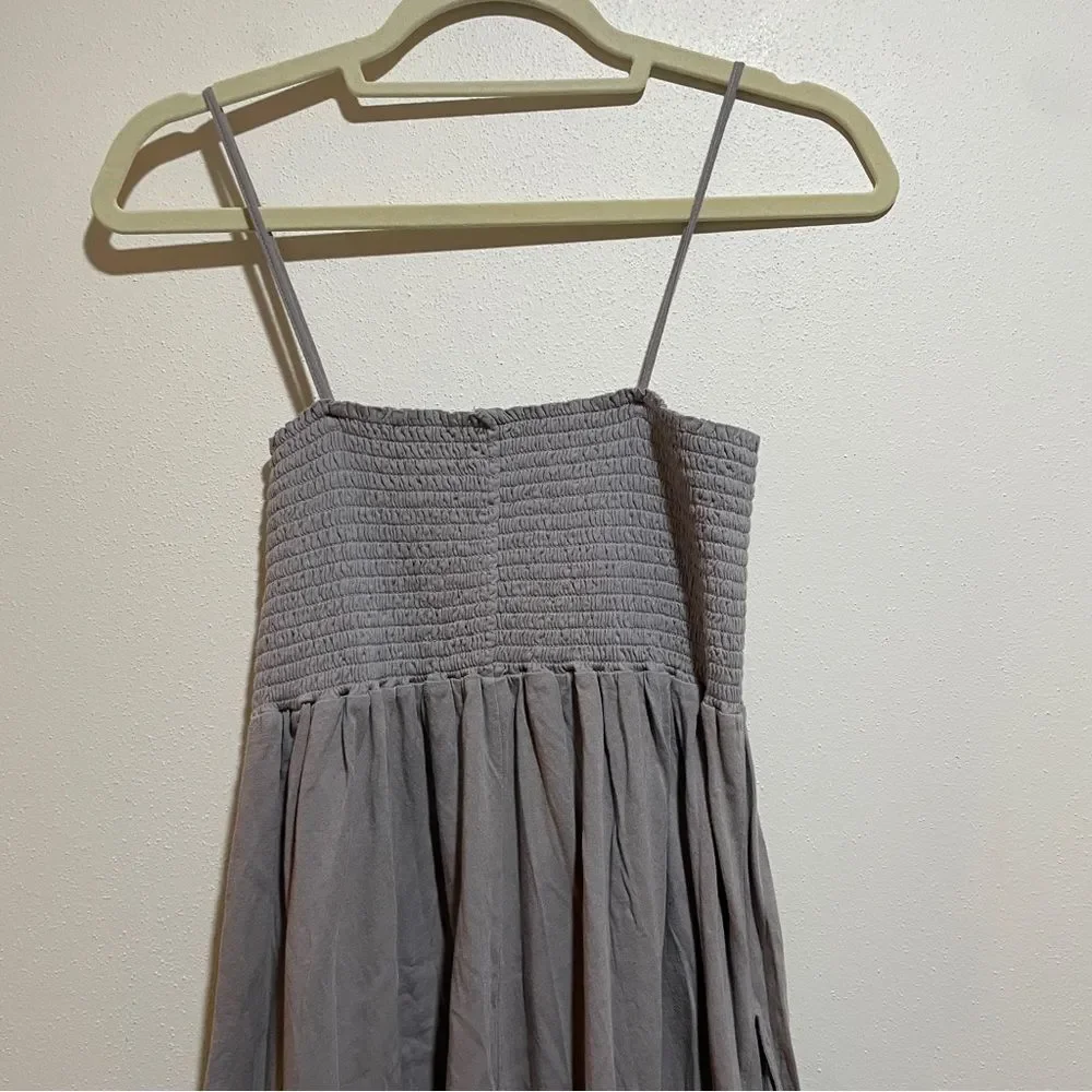 Calder Blake Small Lili Jumpsuit Anthracite Smocked Wide Leg Relaxed Fit Comfy - Picture 9 of 13